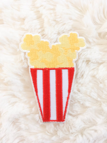 Mouse Popcorn Iron-On Patch