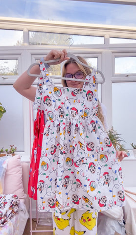 Christmas Lights Babydoll Sundress UK 6-16
