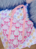 Custom Heart Tote Bag