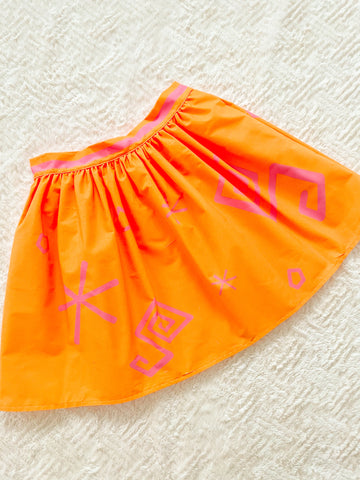 Orange Teacup Skirt